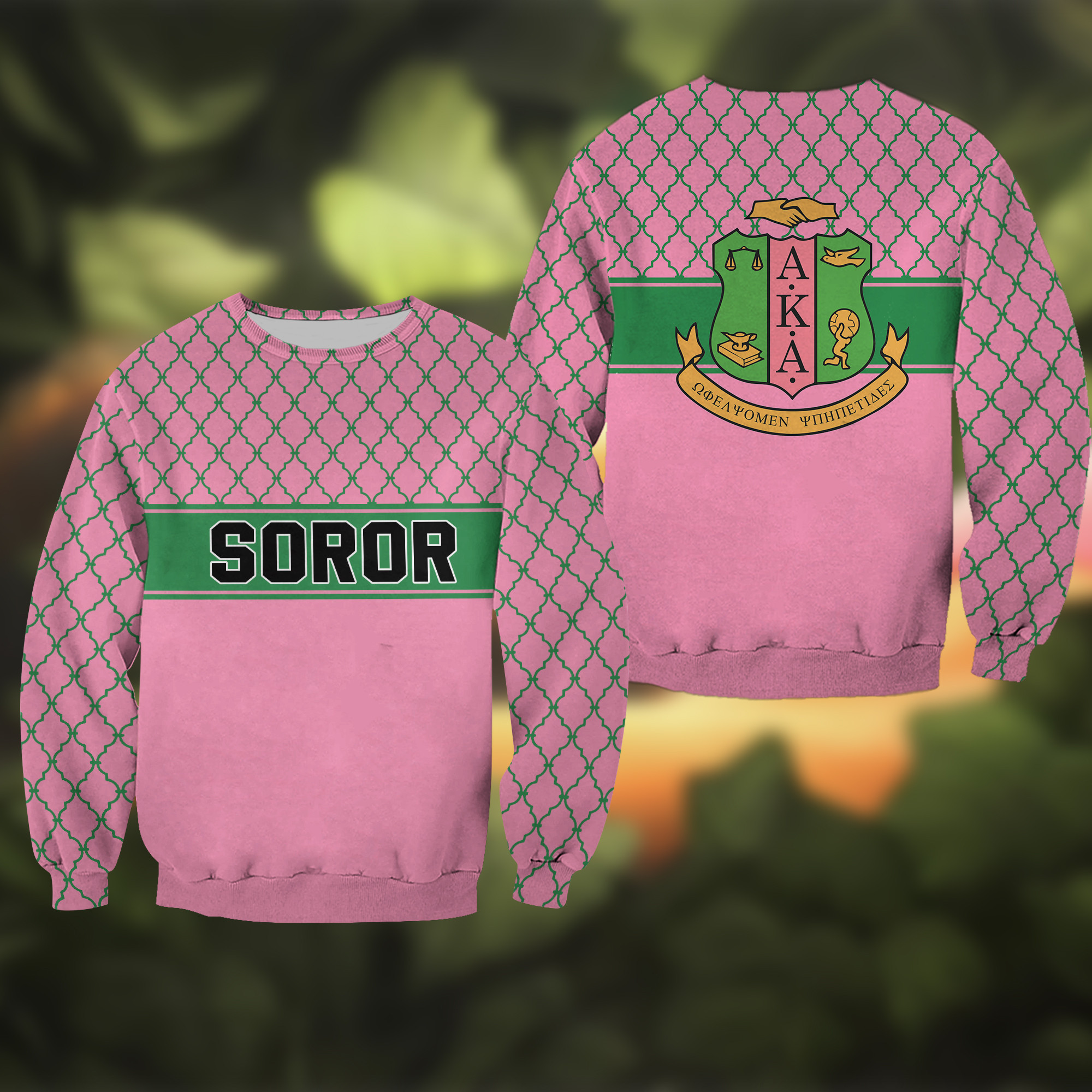 AKA Alpha Kappa Alpha Sweatshirt Pink PAN3SS0020