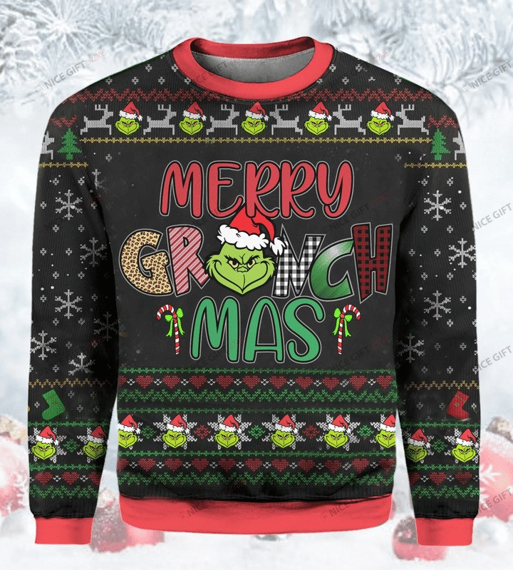 Merry Grinchmas Christmas Ugly Sweater PANWS0076