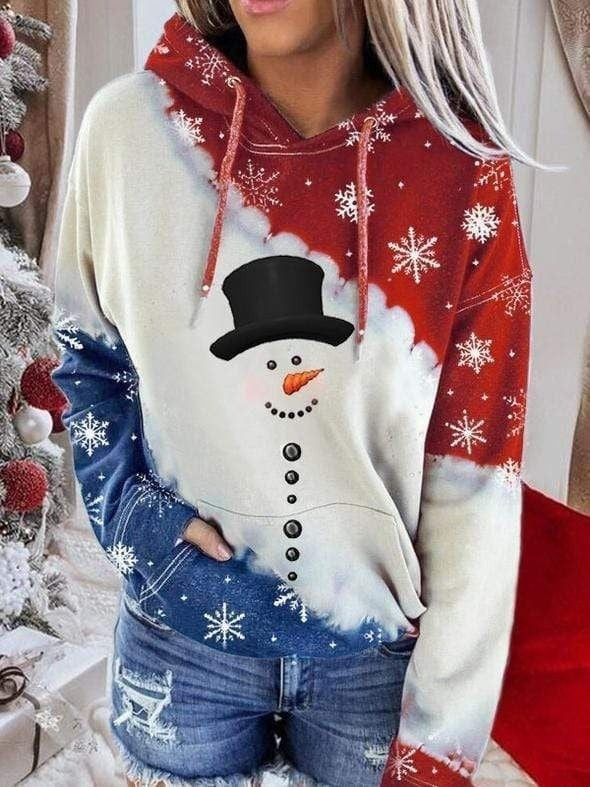 Snowman Funny 3D All Over Printed Sweater Hoodie