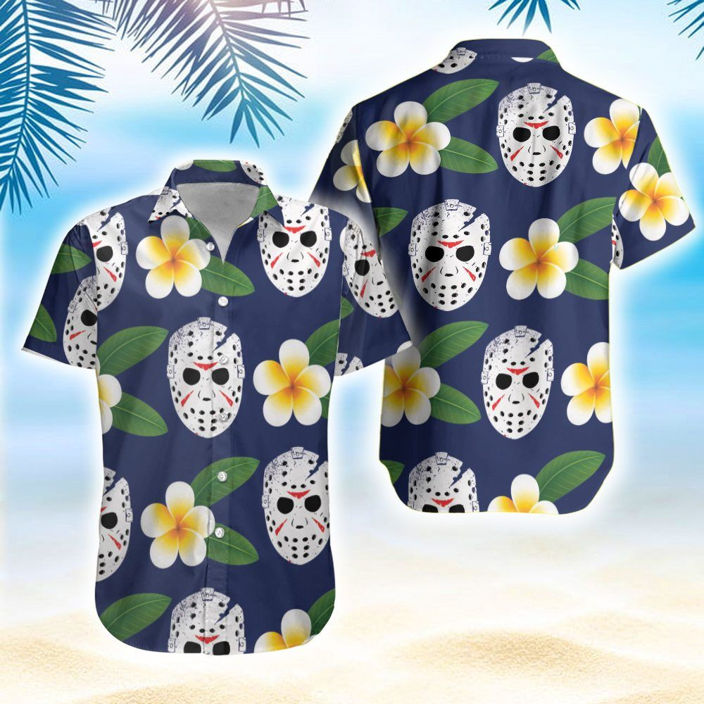 Jackson Voorhees Horror Halloween Hawaiian Aloha Shirts PANHW00053