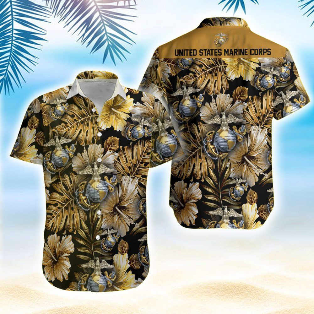 Hawaiian Aloha Shirts US Marine Corps PANHW00016
