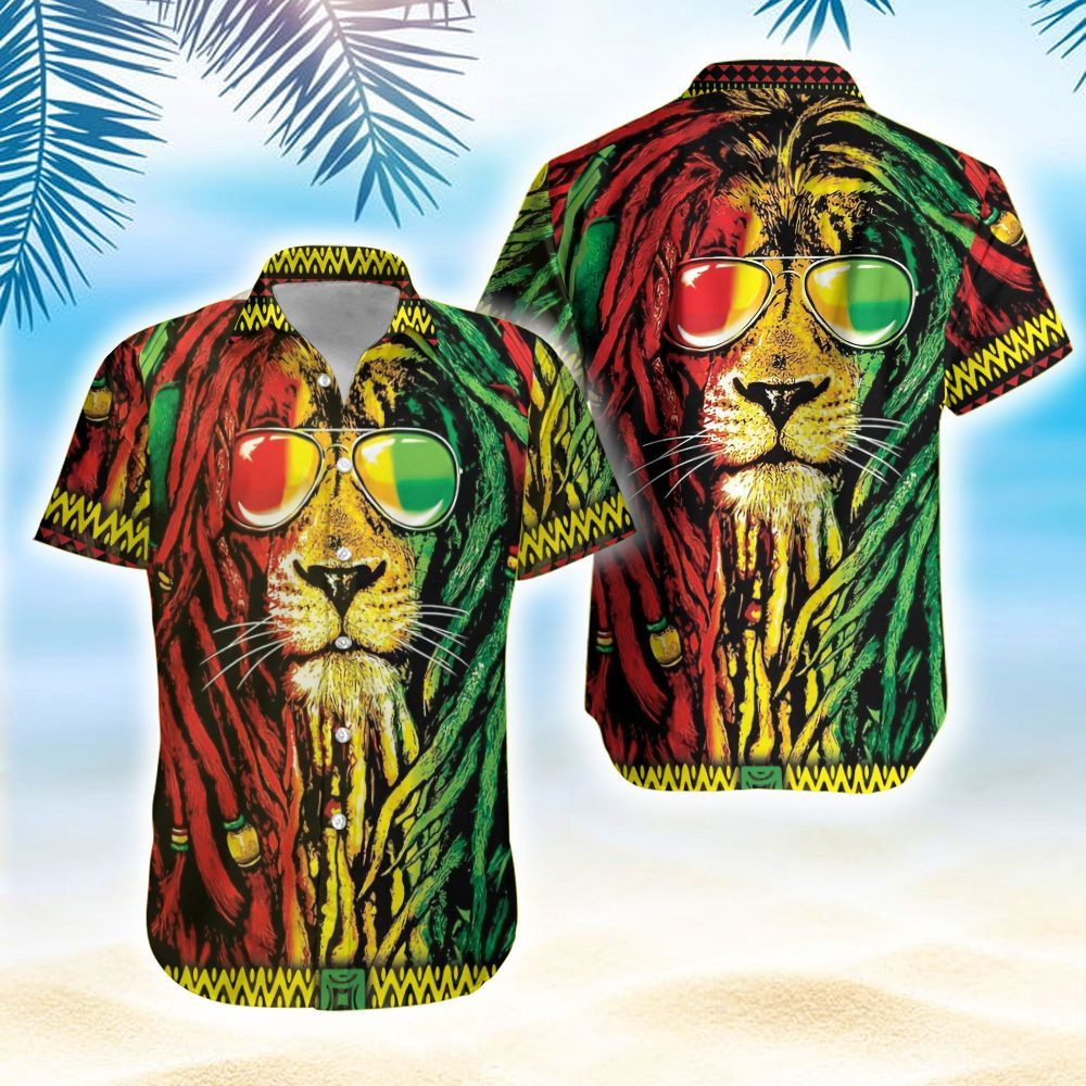 Lion African Hawaiian Aloha Shirts PANHW00054