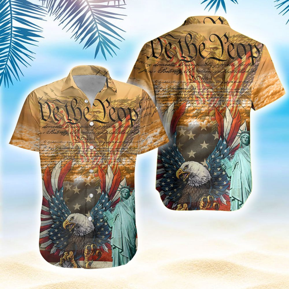 We The People American Flag Eagle Hawaiian Shirts 3D PANHW00080