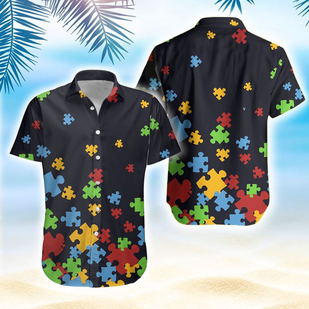 Autism Awareness Hawaiian Aloha Shirts PANHW00027