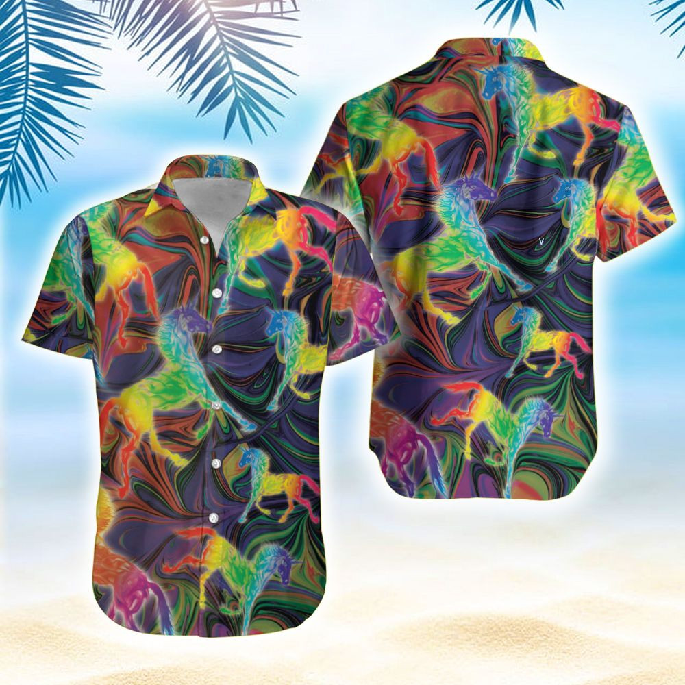 Unicorn Full Color Hawaiian Aloha Shirts PANHW