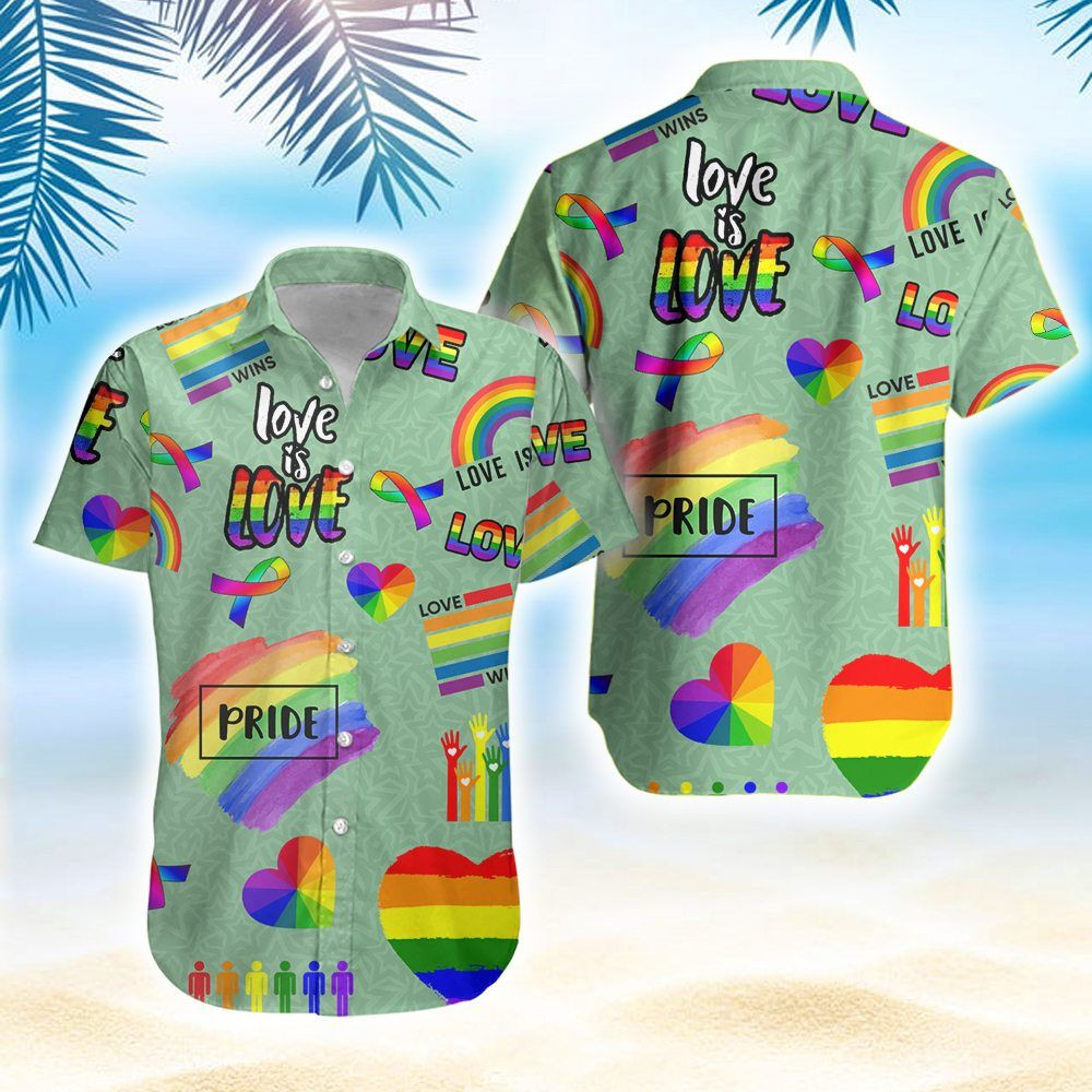 Love Is Love Lgbt Pride Full Printing Hawaiian Shirts PANHW00058