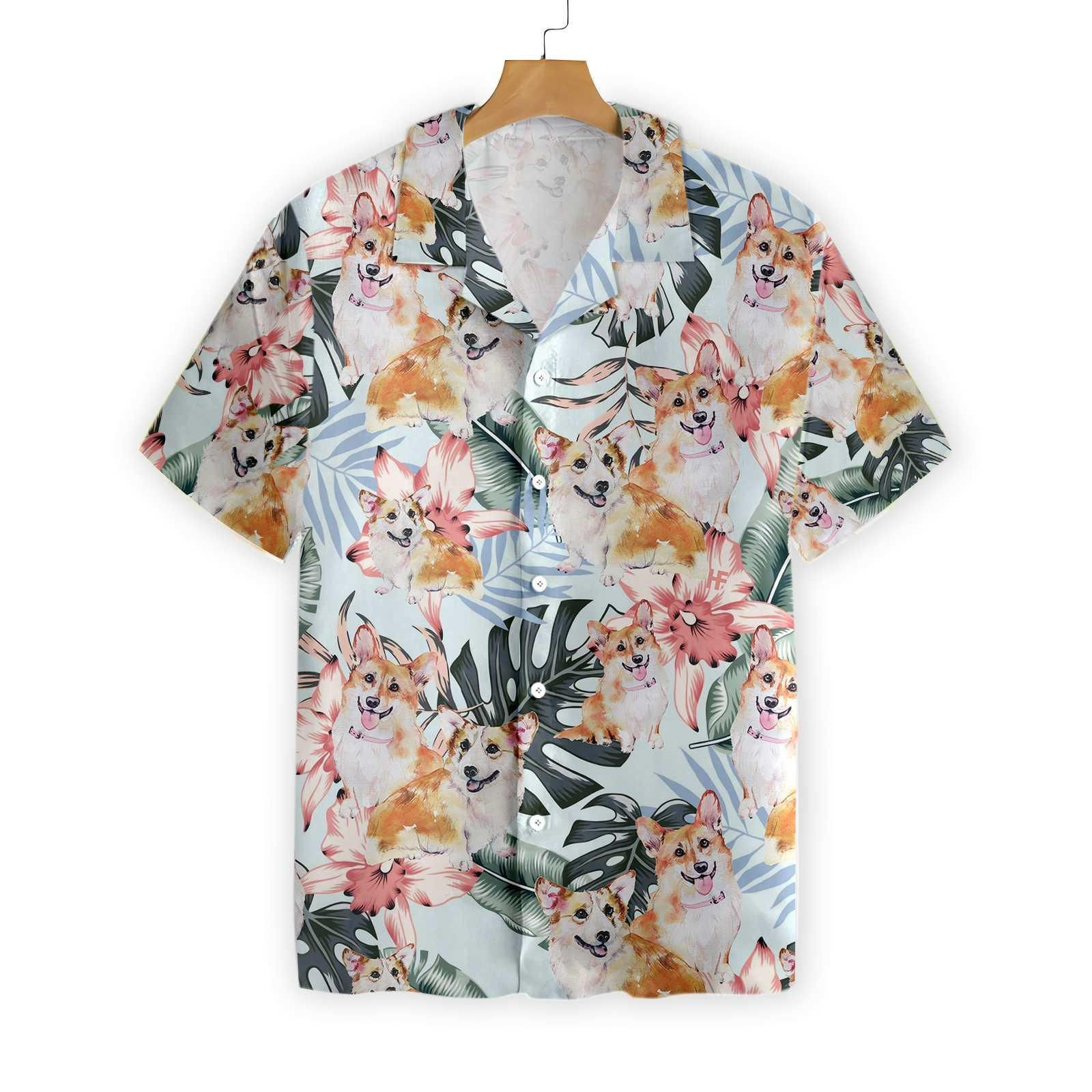 Corgi Life Shirt For Men Hawaiian Shirt PANHW00095