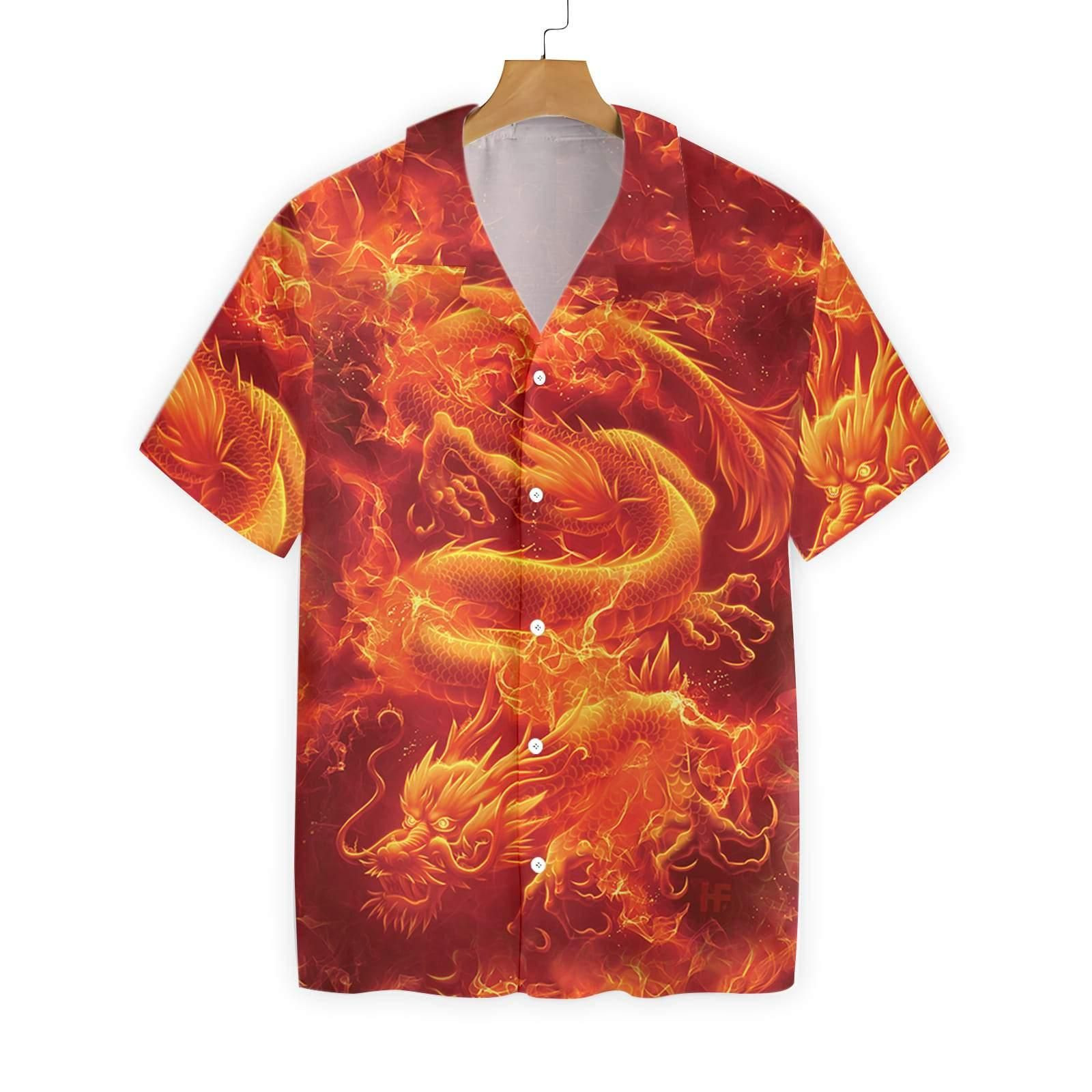 Fire Asian Dragon Hawaiian Shirt PANHW00160