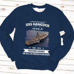Uss Hancock Cv 19 Fighting Hanna Father's day, Veterans Day USS Navy Ship