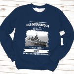 USS Indianapolis CA 35 Indi Father's day, Veterans Day USS Navy Ship