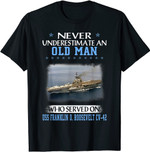 USS Franklin D. Roosevelt CV-42 Aircraft Carrier Veteran Day T-Shirt