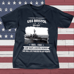 USS Bristol DD 857 DD857 Father's day, Veterans Day USS Navy Ship