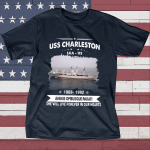USS Charleston LKA 113 Father's day, Veterans Day USS Navy Ship