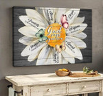 Butterfly and Daisy Flower - God says you are Wall Art Canvas - Jesus Canvas