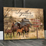 Custom Name Horse Wall Art, And so together we build a life together Canvas , Farmhouse Decor
