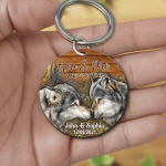 Personalized Wolf Couple Keychain, You And Me We Got This Couple Name Keychain for Boyfriend