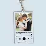 Customize Song Keychain Personalized Album Keyring Music Couple keychain for Wife