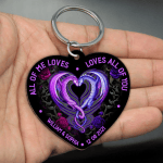 Personalized Dragon Couple Keychain, All of me loves all of you Keychain for boyfriend