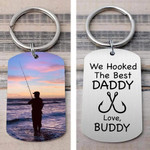 Personalized Fishing Keychain, We Hooked The Best Daddy Keychain for Fisherman, Custom Photo for Dad