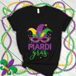 Mardi Gras Capuchon Mask New Orleans Carnival Costume T Shirt