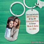 Personalized Mother and Daughter Keychain, The love between Mother and Daughter is forever, Mothers Day Keychain