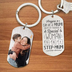 Customized Step Mom Keychain, Step Mother Keychain, Gift from Daughter & Son, Mother's Day Keychain