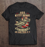USS Kitty Hawk American Flag Art, 4th of July USS Navy Ship, Father's Day USS Shirt