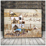Goose Hunting Custom Photo Collage, Gift for Goose Hunter Wall Art Canvas for Living Room