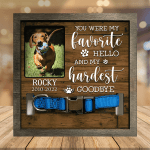 A Dachshund Pet Picture Frames Memorial Dog hardest to say goodbye Dog Lover Gift, Memorial Gifts