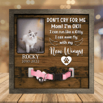 Customized A Ragdoll Pet Picture Frames Memorial Cat Don't cry for me Cat Lover Gift, Memorial Gifts
