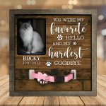Customized A Ragdoll Cat Picture Frames Memorial Pet you were my favorite Hello, Pet Lover Gifts