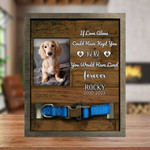 Pawprints Left By You Memorial Gifts, Personalized Photo Of Dog, Animal, Lost Of Cat Picture Frame