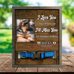 Custom Picture Frame For Loss Of  Dog German Shepherd, Dog Death Sympathy Gifts