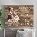 Wedding Canvas for Husband and Wife, Custom Couple Photo Canvas, I wish i had met you sooner Wall Art for Bedroom