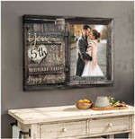 Wedding anniversary Gifts for Wife, Custom Photo Couple Canvas, You and Me, We got this Wall Art for Bedroom