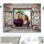Personalized Sympathy Gifts, Memorial Photo Gift Rustic Window Memorial Canvas for Mom, Dad for Memorial Day