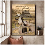 Personalized Goat Couple Canvas, Goat Farmhouse Wall Art Canvas for Husband Farmhouse Decor