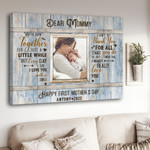 First Mothers Day Gift, New Mom Gifts, Custom Photo Mother's Day Canvas for Milky Mama Bedroom Wall Art