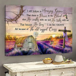 Colorful Sunset Christian Wall Art, The Crown of Thorns, I still believe in amazing grace, Jesus Landscape Canvas Prints