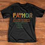 Personalized Fathor T Shirt, Like A Grandpa But But Mightier, Handsome Grandpa T Shirt