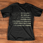 Personalized Husband Daddy Protector Hero T Shirt, Grandpa T Shirt
