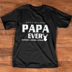 Personalized Papa T Shirt, Best Buckin Papa Ever, Papa Hunting With Grandkids T Shirt