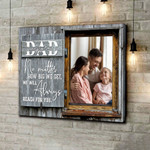 Father and Son, Father and Daughter, Fathers Day Canvas, No Matter How Big We Get Wall Art for Dad