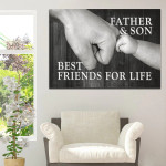 Personalized Father and Son, Father's day Canvas, Best Friends for life Living Room Wall Art