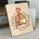 Personalized Gifts For Dad, Fathers Day Picture Frames, Custom Photo Father Canvas, Gift for Dad from Daughter and Son