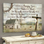 Countryside landscape, Farm house, Little house on the farm - Jesus Landscape Canvas Prints, Wall Art