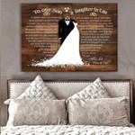 Daughter In Law Gifts From Mother In Law With Wedding Dress Wall Art Canvas
