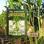 Personalized Corn Farm Sign, Farm Fresh Organic Customized Vintage Metal Signs for Farmer