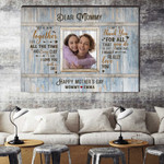 Mothers Day Gift Last Minute, Mother and Daughter, Mothers Day Canvas, Mother Daughter Gifts