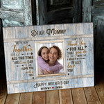 Personalized Mothers Day Gifts from Daughter, Mothers Day Canvas, Gifts for Mom from Daughter